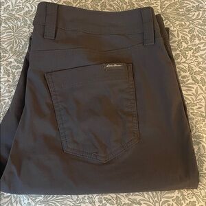 Eddie Bauer Women’s Gray Technical Pants T14 Tall Nylon Blend Hiking Travel